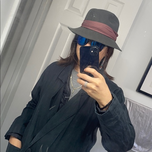 Vintage Sexy gray wool felt hat - Picture 2 of 13